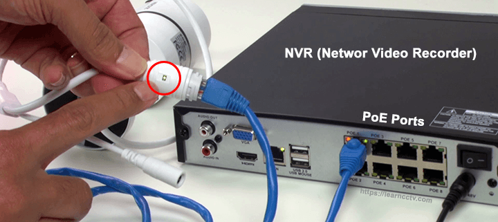 How to wire IP cameras with a NVR