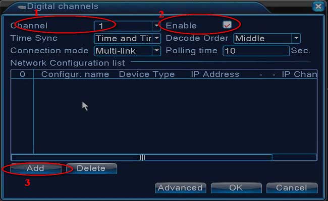XM Digital Channel settings 1