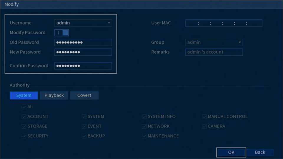 Lorex password reset all models