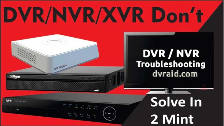 DVR NVR Troubleshooting All Manufacturers