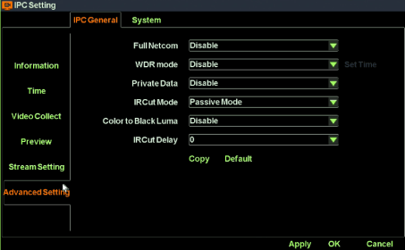 Seetong NVR USER MANUAL 9 IPC设置-高级配置