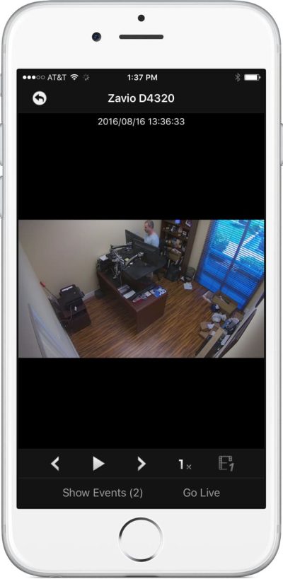 iPhone App IP Camera Recorded Video Playback