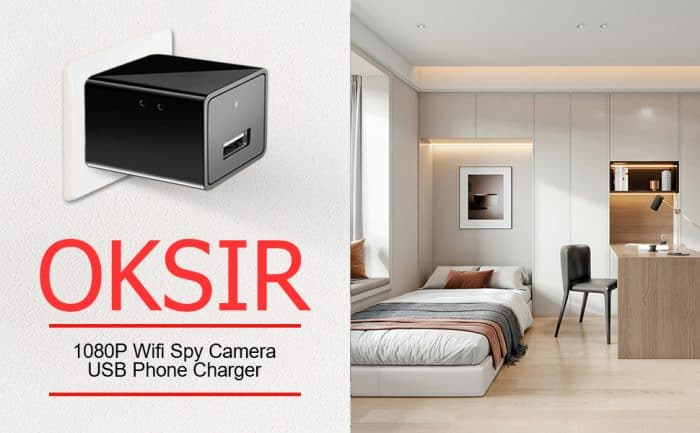 The Best Hidden Cameras in 2025 4 OKSIR Hidden Spy Camera USB Charger